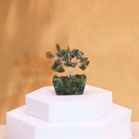 Mini Gemstone Trees On Orgonite Base - Green Aventurine (15 stones)
