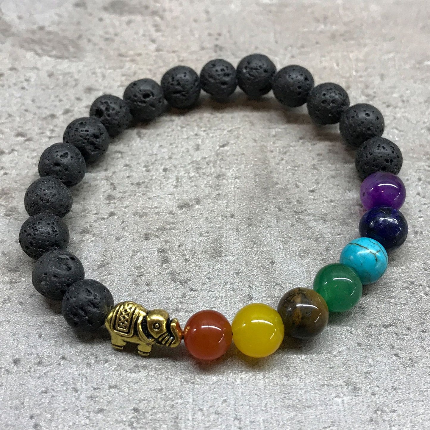 Bracelet en pierre de lave - photo 2