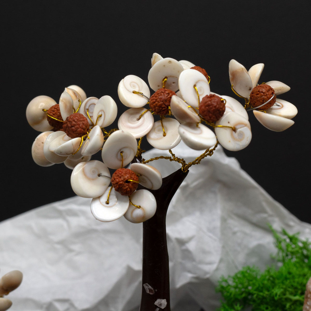 Arbre Gomati Chakra avec graines de Rudraksha - photo 2