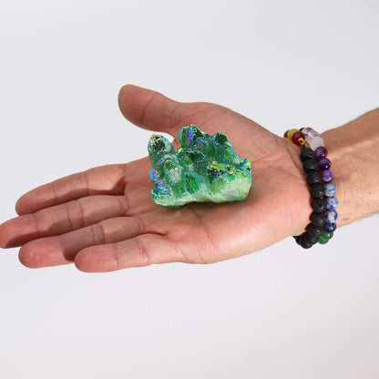 Géode Calcite Colorée Verte 7-10cm — 100-150g – photo 3