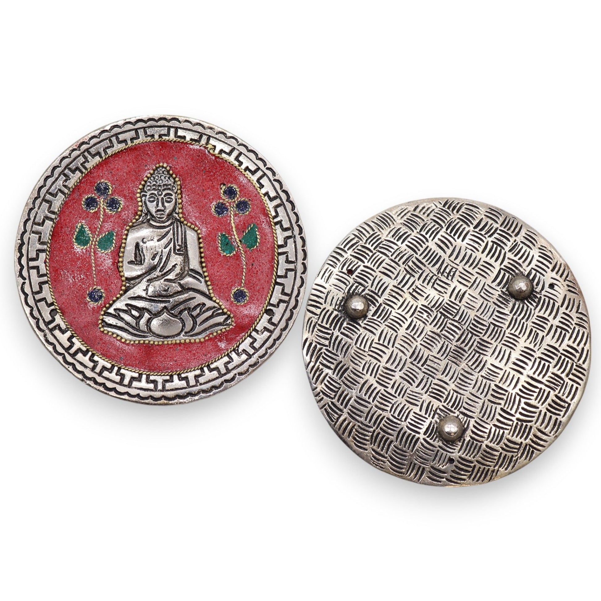 Porte-encens Bouddha Rouge 10cm - Méditation & Purification – photo 2