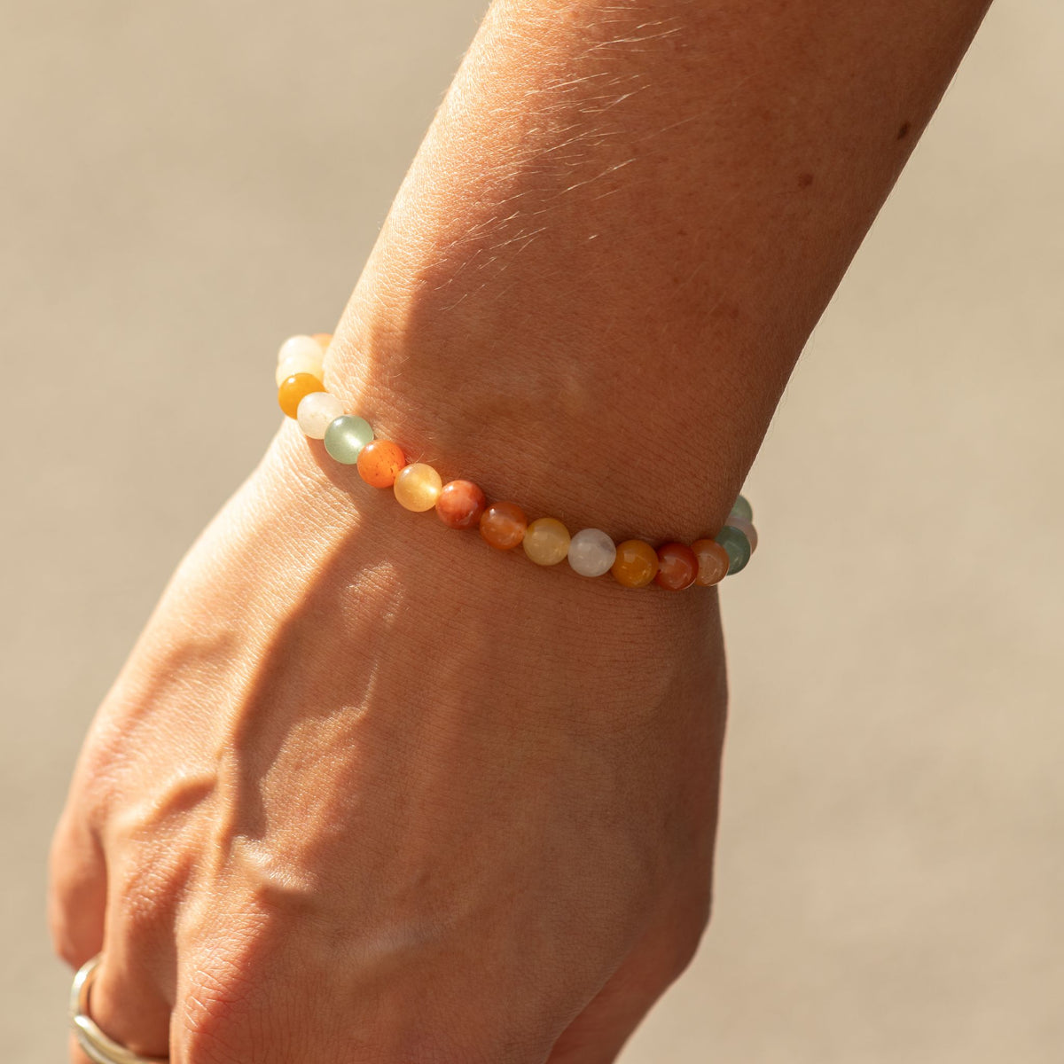 Bracelet Agate Arc-en-ciel — Perles de 6 mm - photo 5