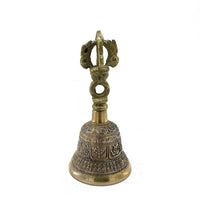 Cloche Tibétaine Gravée 5x11cm — Méditation
