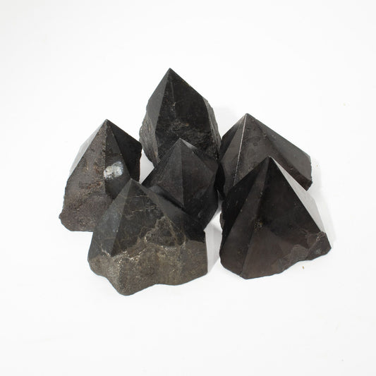 Pointe polie en Tourmaline noire (lot de 5 à 6 pièces) – photo 4