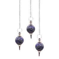 Pendule de radiesthésie sphère - Sodalite