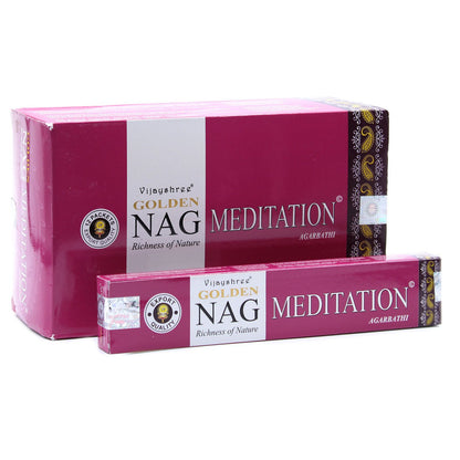Encens Golden Nag Méditation 15g - Relaxation Profonde