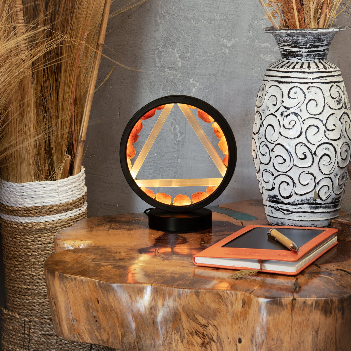 Lampe Halo Cornaline & Sélénite — Feu - photo 7