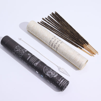 Coffret Rituel Clarté — Pendule Cristal de Roche & Encens Oud – photo 2