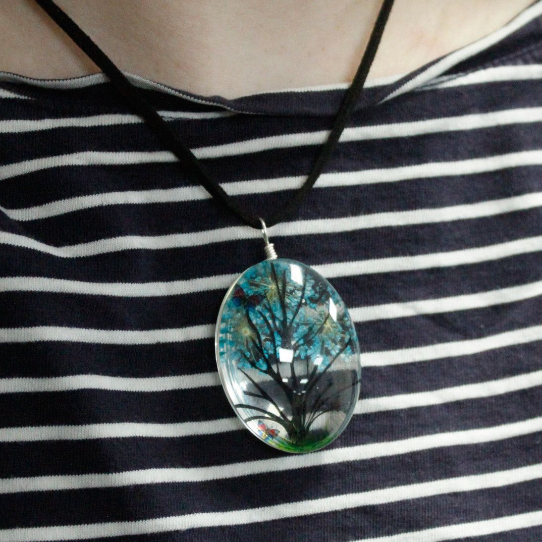 Pressed Flowers - Tree of Life set - Lavender