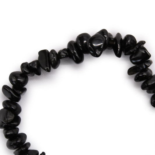 Bracelet en chips de Agate Noire - photo 2