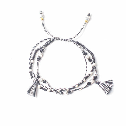 Bracelet Poleng Bali - Équilibre & Protection Spirituelle