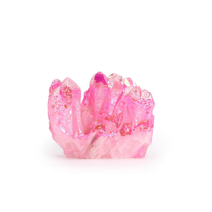 Calcite Géode Aura Rose Halo — Cristal Naturel 7-10cm 100-150g – photo 2