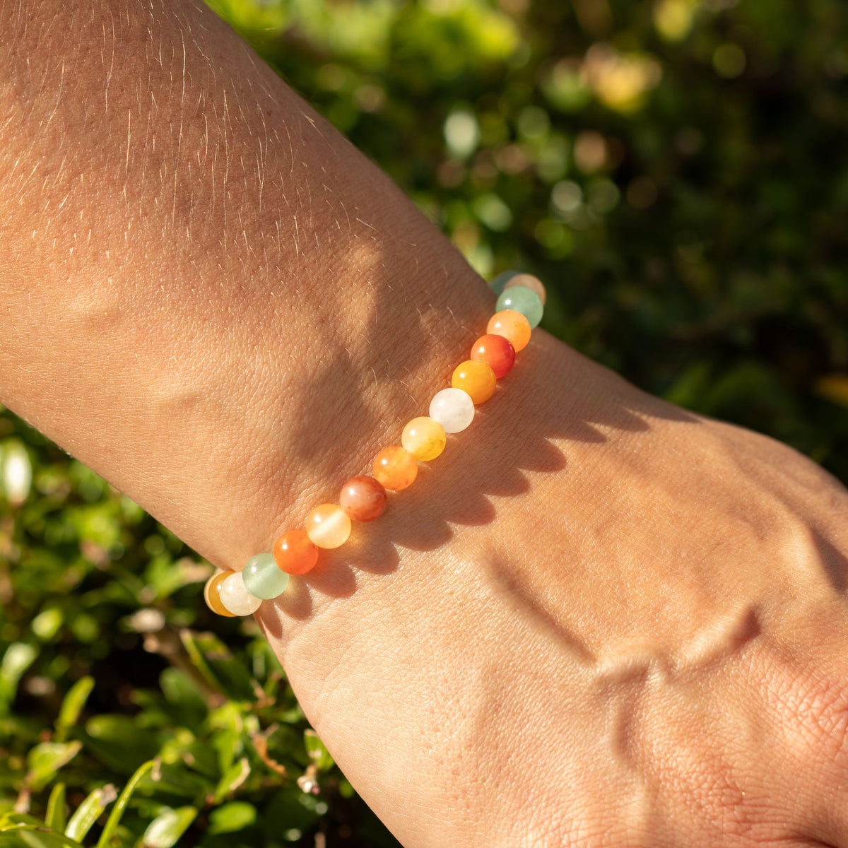 Bracelet Agate Arc-en-ciel — Perles de 6 mm - photo 4