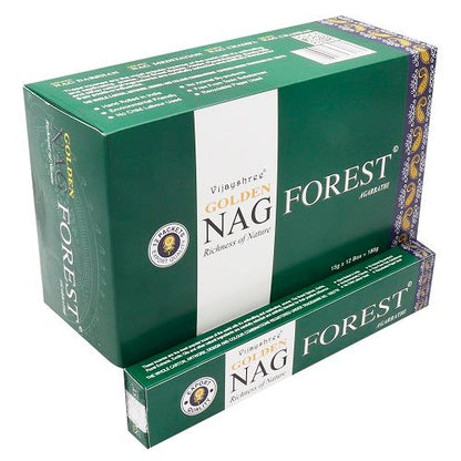 Encens Golden Nag Forest 15g - Forêt & Méditation