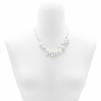 Collier Jaspe Blanc Longstone - Force & Pureté
