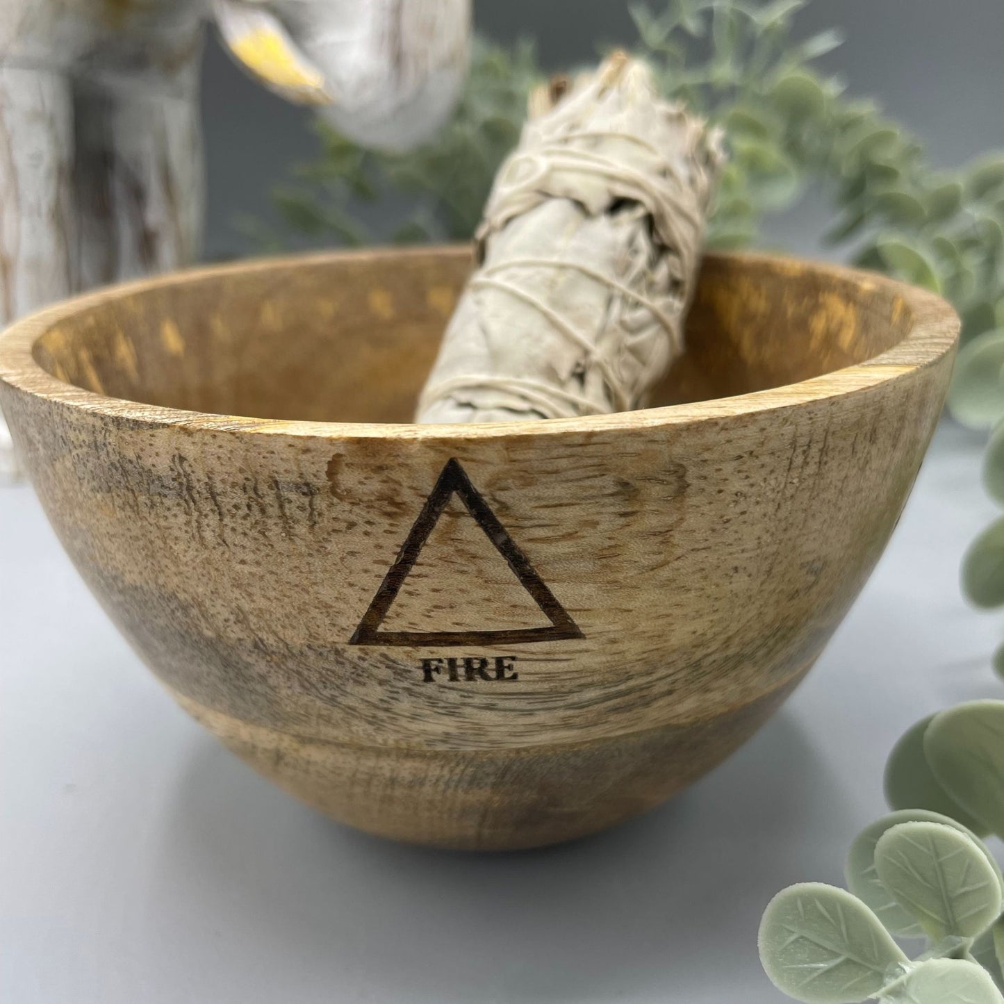 Coupe Rituelle en Bois pour Offrande et Purification — 12x7 cm (N°3) – photo 3