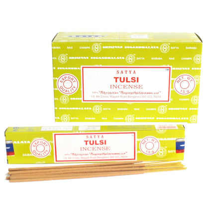 Encens Tulsi Satya 15g - Purification & Énergie Positive