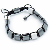 Bracelet Jaspe Blanc & Hématite - Force & Protection – photo 2
