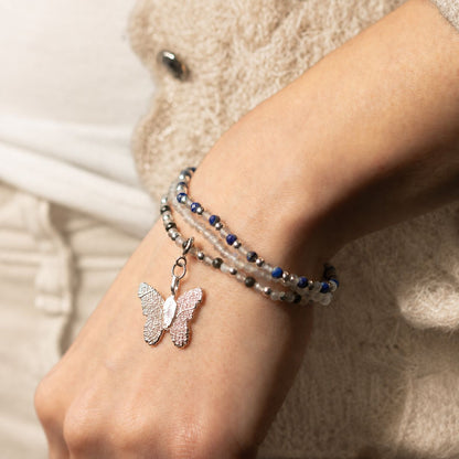 Bracelets Nymphe Aurore Boréale — Labradorite, Lapis & Obsidienne - photo 5