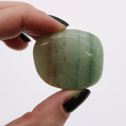 Sachet de 6 grosses pierres roulées d'Afrique - Aventurine - photo 2