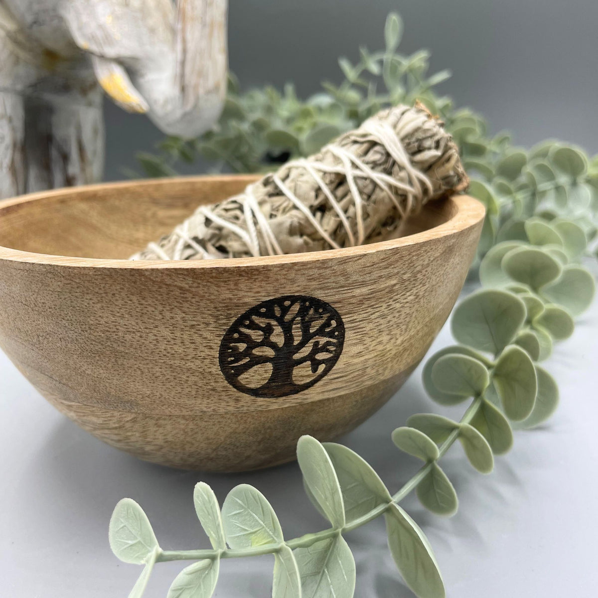 Bol Rituel en Bois Arbre de Vie 14x7cm - Offrande & Fumigation – photo 2