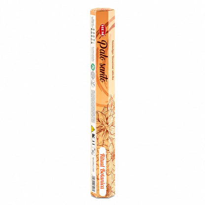 Boîte hexagonale orange d'encens HEM Palo Santo de la gamme Ritual Botanica