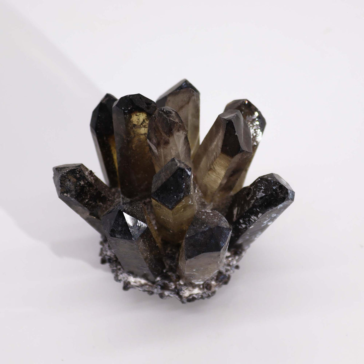 Cluster de Quartz Fantôme - Quartz Fantôme Fumé (8 cm) - photo 2