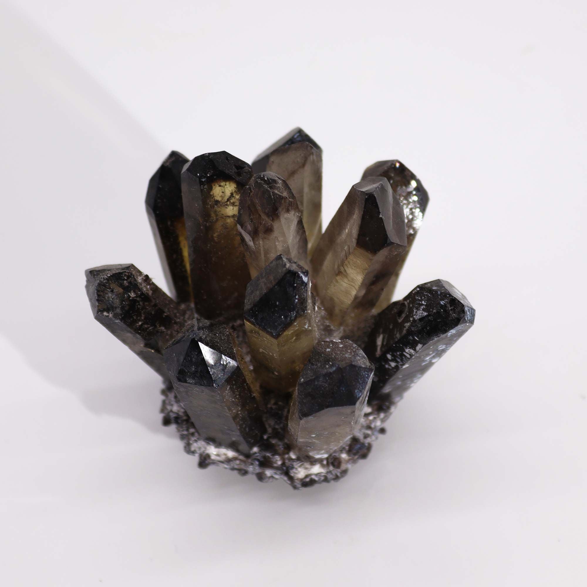 Cluster de Quartz Fantôme - Quartz Fantôme Fumé (8 cm) - photo 2