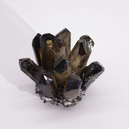 Cluster de Quartz Fantôme - Quartz Fantôme Fumé (8 cm) - photo 2