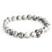 Bracelet boho - Pewter Skull / Grey Agate