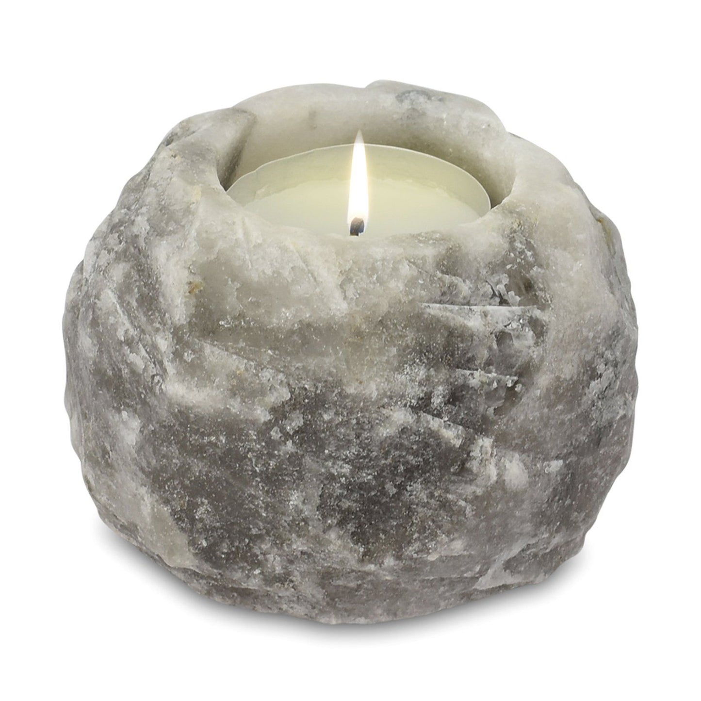 Bougeoir en sel gris de l'Himalaya - 600 à 800 g
