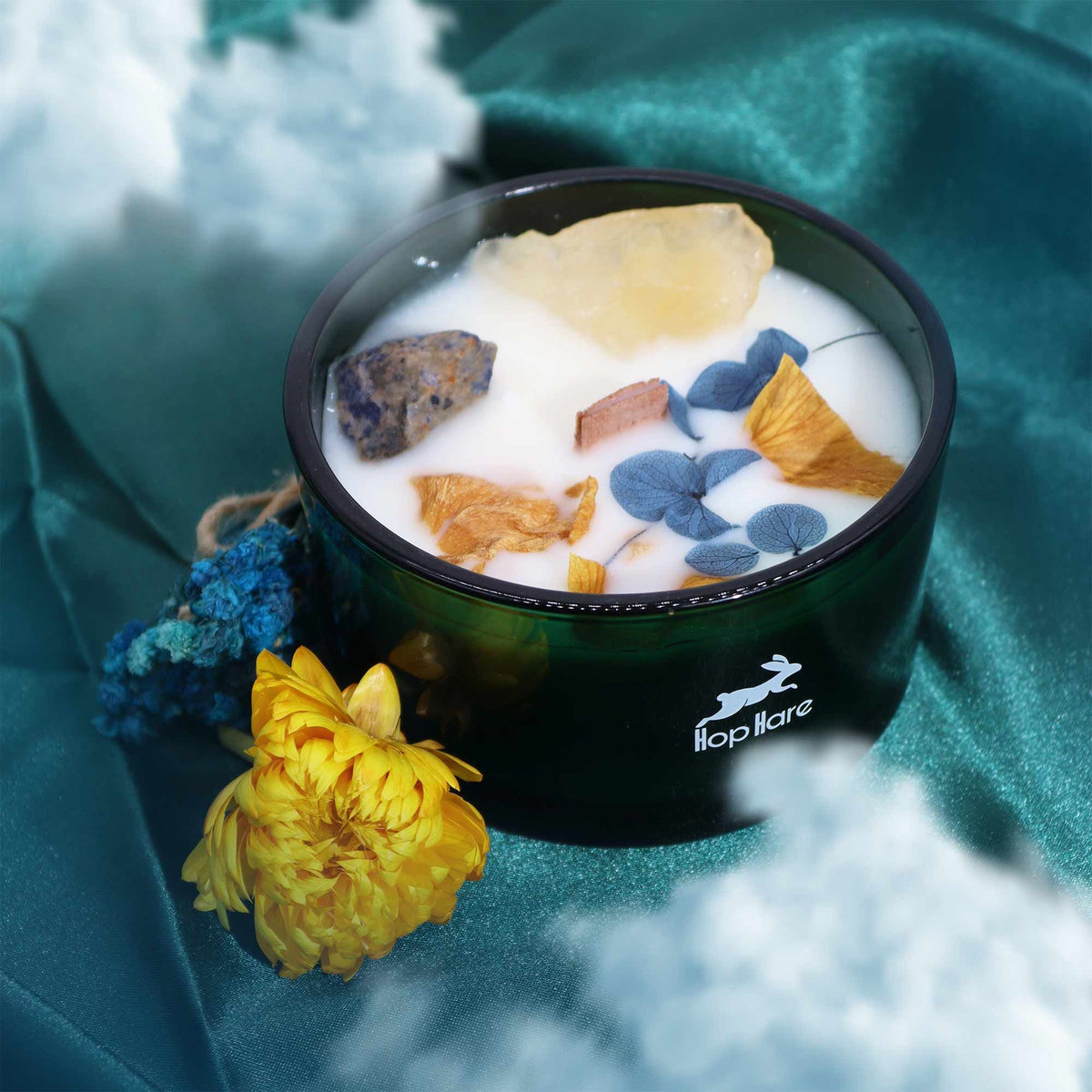 Bougie aux Pierres Citrine & Sodalite — Le Soleil - photo 4
