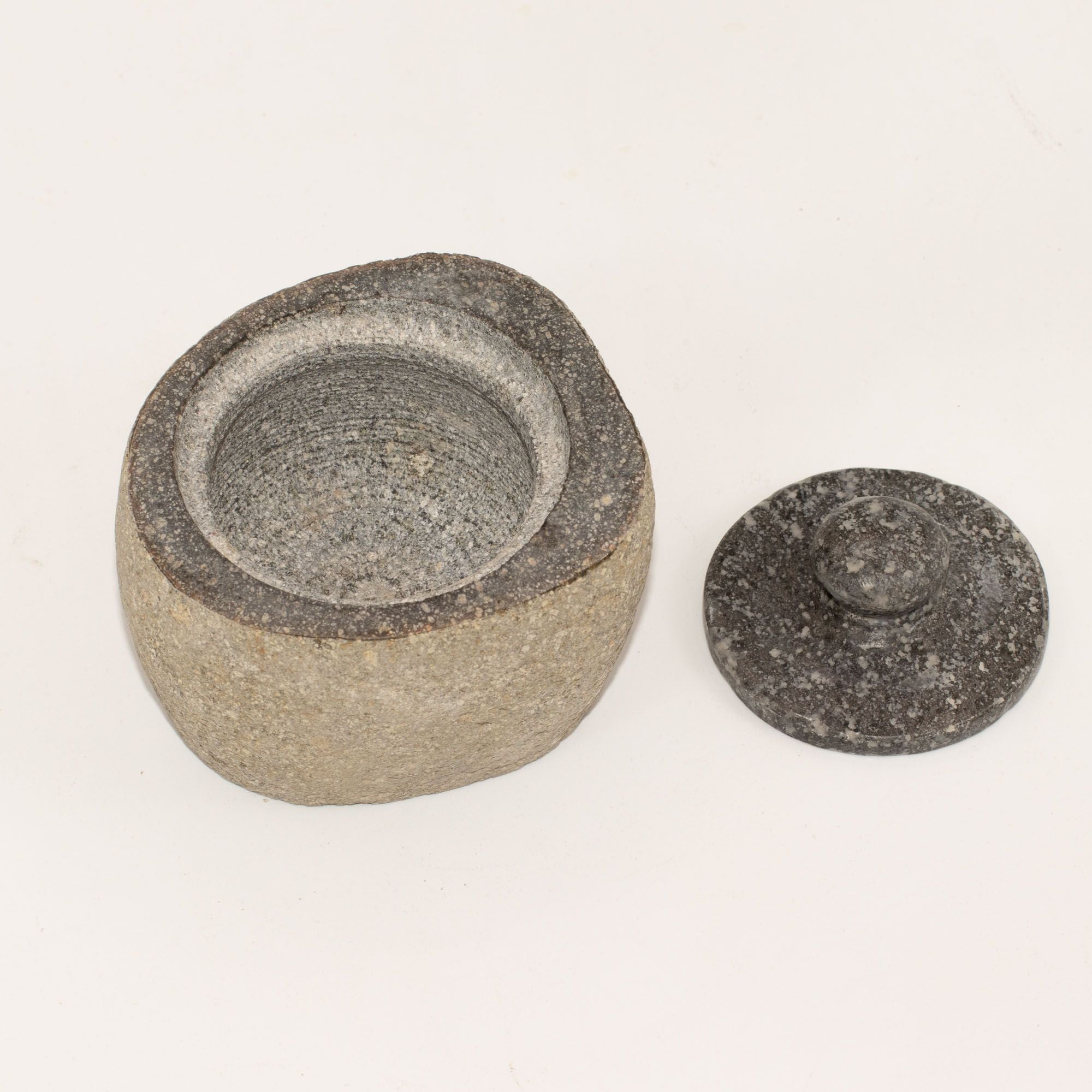 Pot en Riverstone Naturel — Couvercle Pierre 9×7cm – photo 3
