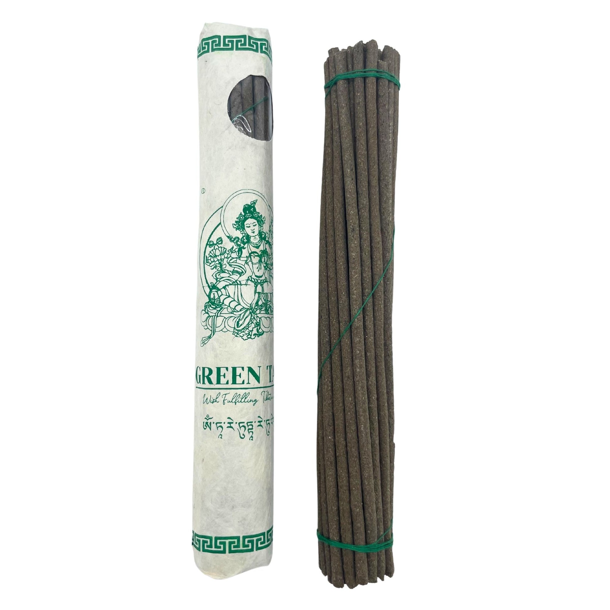 Encens Tibétain Tara Verte - Lot 30 Bâtons Roulés Main