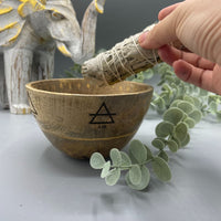 Coupe Rituelle en Bois pour Offrande et Purification — 12x7 cm (N°3) – photo 4