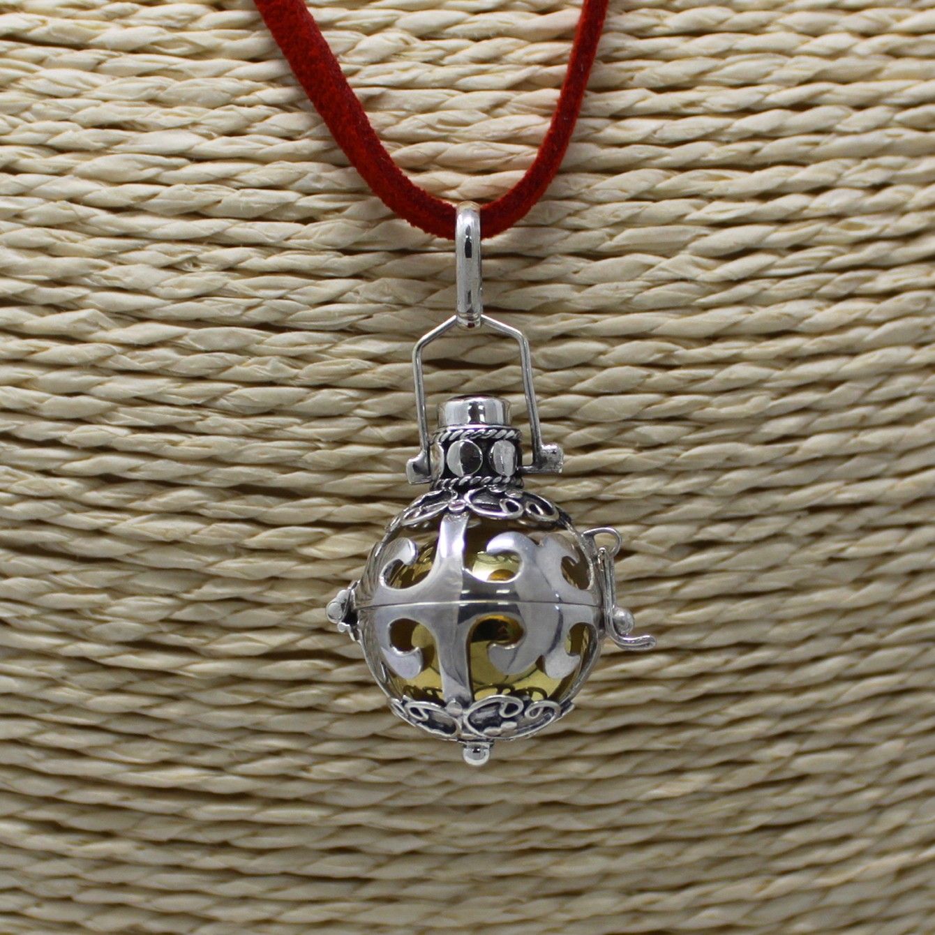 Clochette Ange Argent 925 Bali 18mm — Pendentif Artisan – photo 4