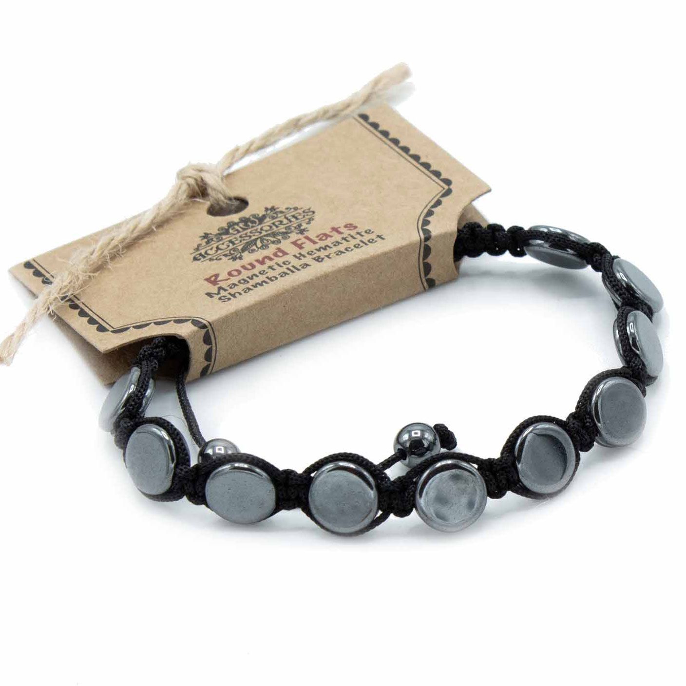 Bracelet Hématite Magnétique Shamballa - Ancrage & Protection – photo 2