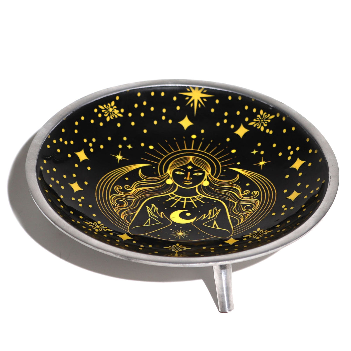 Assiette d'Offrande Émaillée Déesse Noire - Rituel & Décor - photo 2