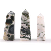 Obélisque en Agate Mousse (5 cm)