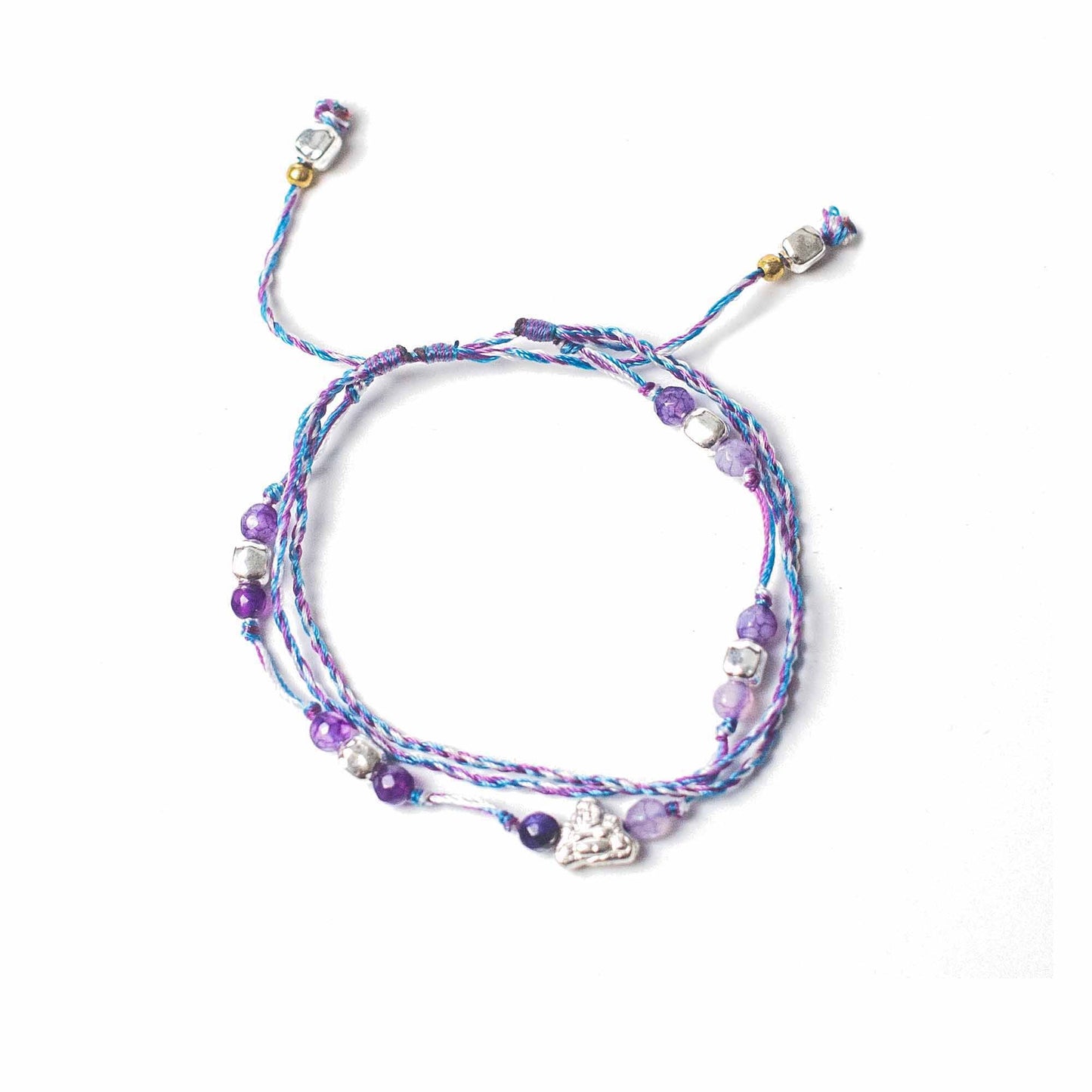 Bracelet Cordon Temple Bouddha - Protection & Bonne Fortune