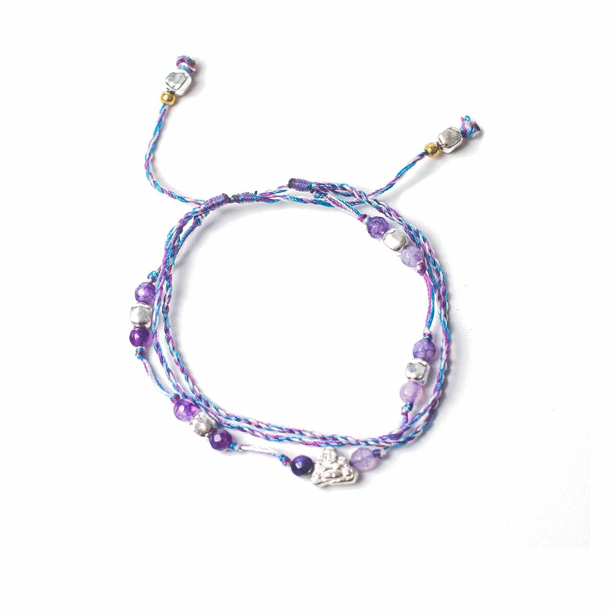 Bracelet Cordon Temple Bouddha - Protection & Bonne Fortune