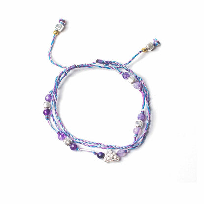 Bracelet Cordon Temple Bouddha - Protection & Bonne Fortune