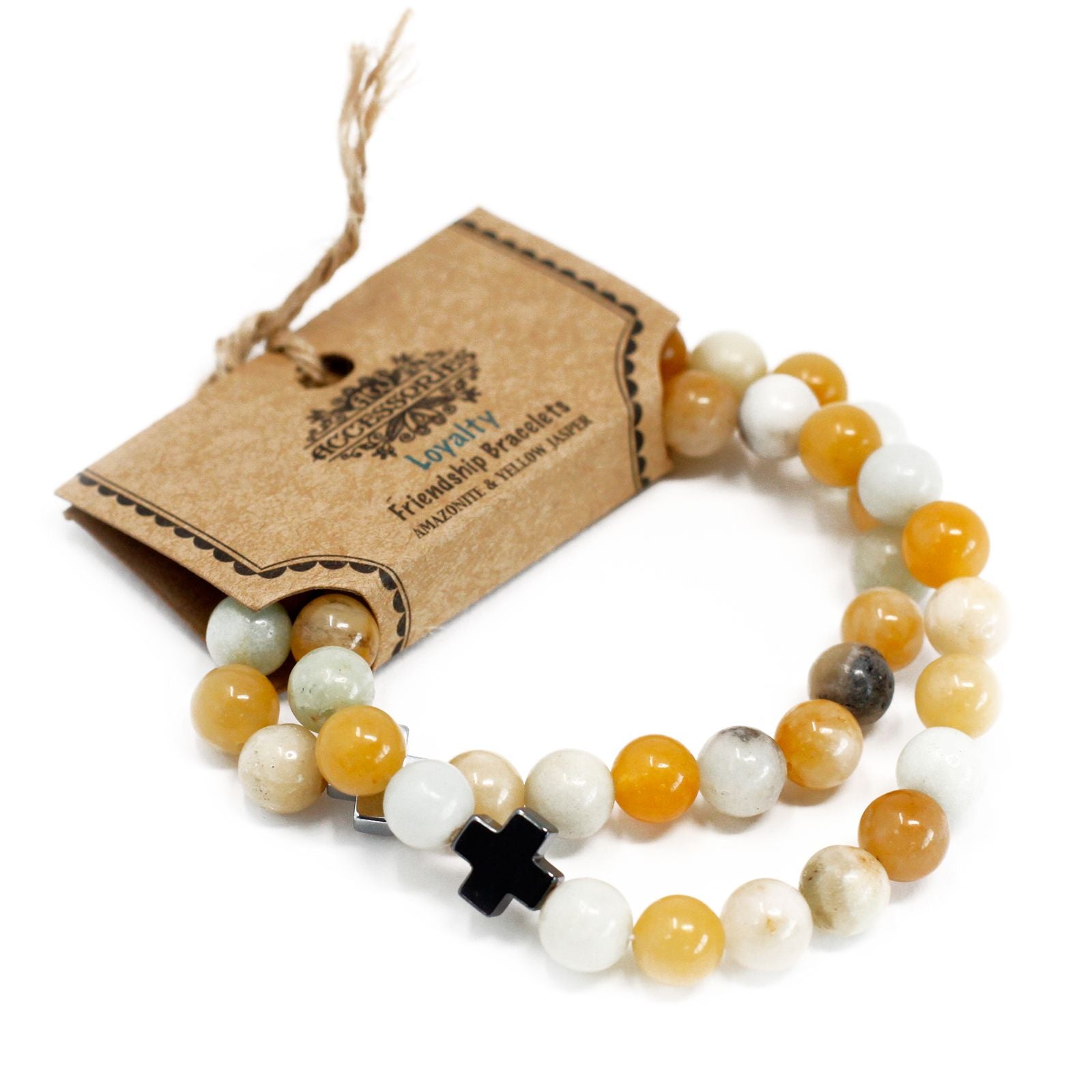 Lot de 2 bracelets d'amitié - Amazonite - photo 2
