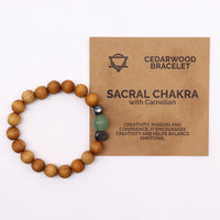 Jonc Chakra sacré en bois de cèdre - photo 4