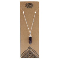 Pendentif Améthyste Pointe - Anti-Stress & Sommeil – photo 2