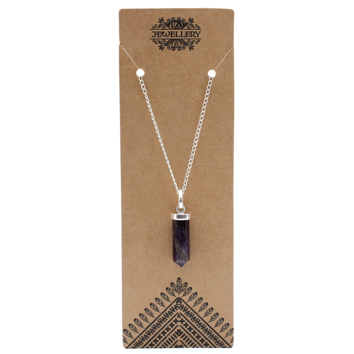 Pendentif Améthyste Pointe - Anti-Stress & Sommeil – photo 2
