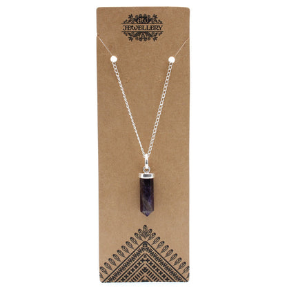 Pendentif Améthyste Pointe - Anti-Stress & Sommeil – photo 2