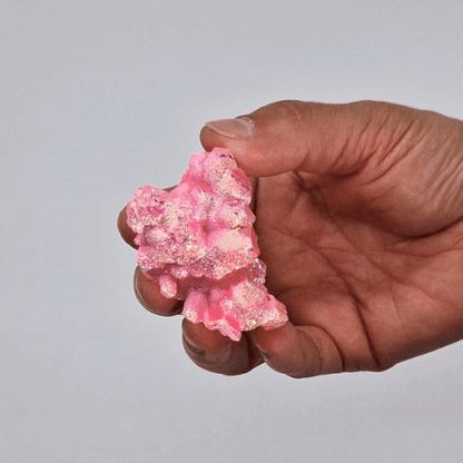 Calcite Géode Aura Rose Halo — Cristal Naturel 7-10cm 100-150g – photo 4