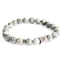 Bracelet boho - Crown Ingot / Grey Agate - photo 2
