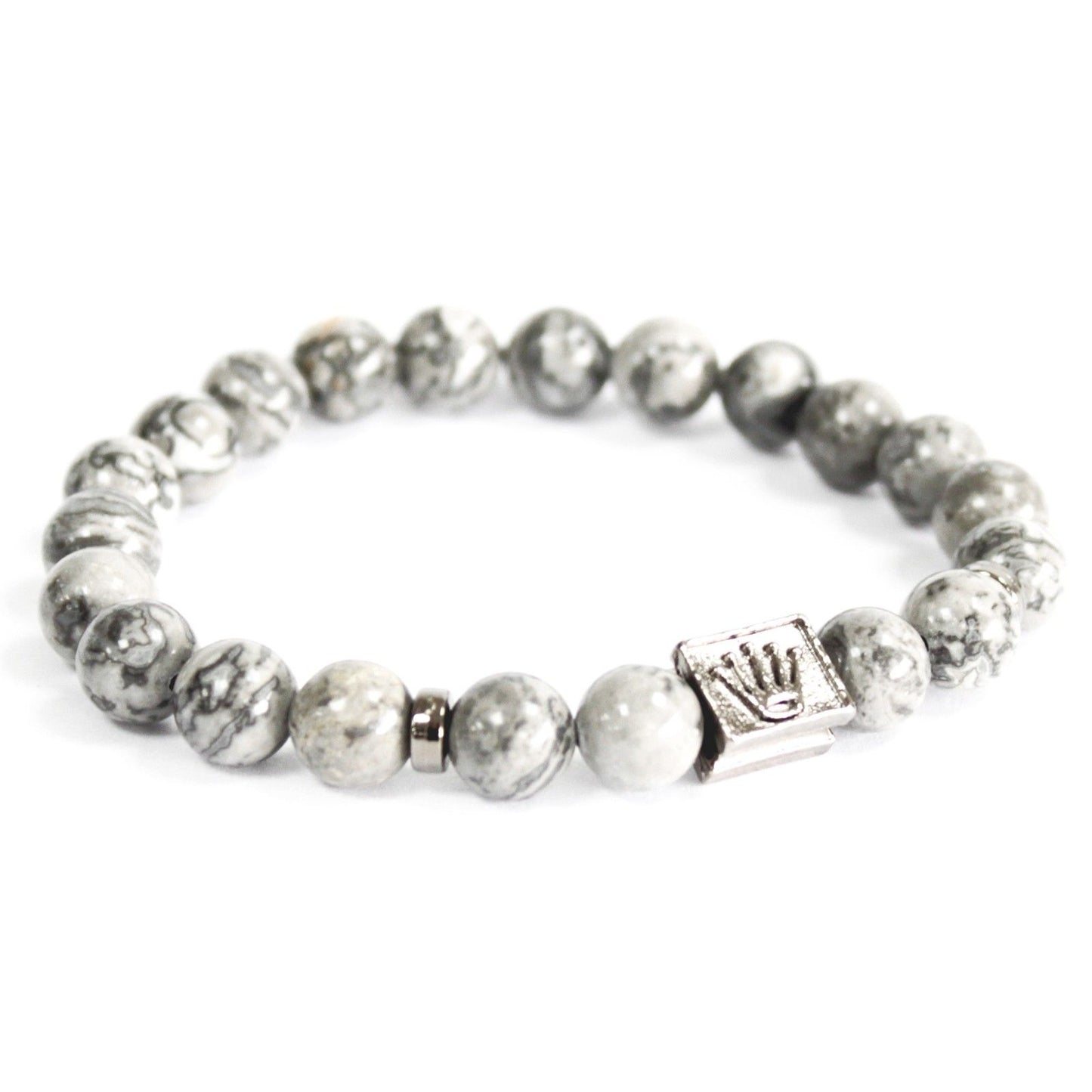 Bracelet boho - Crown Ingot / Grey Agate - photo 2